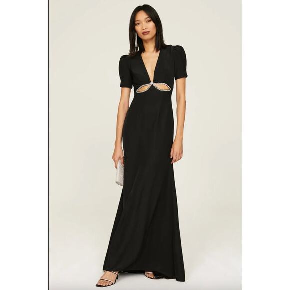 Mac Duggal Dresses & Skirts - Ieena for Mac Duggal Black Embellished Cutout Gown
